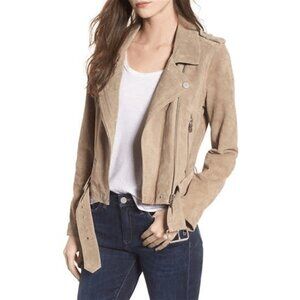 NWOT BLANK NYC Suede Moto Jacket Size Small in color Sand Stoner